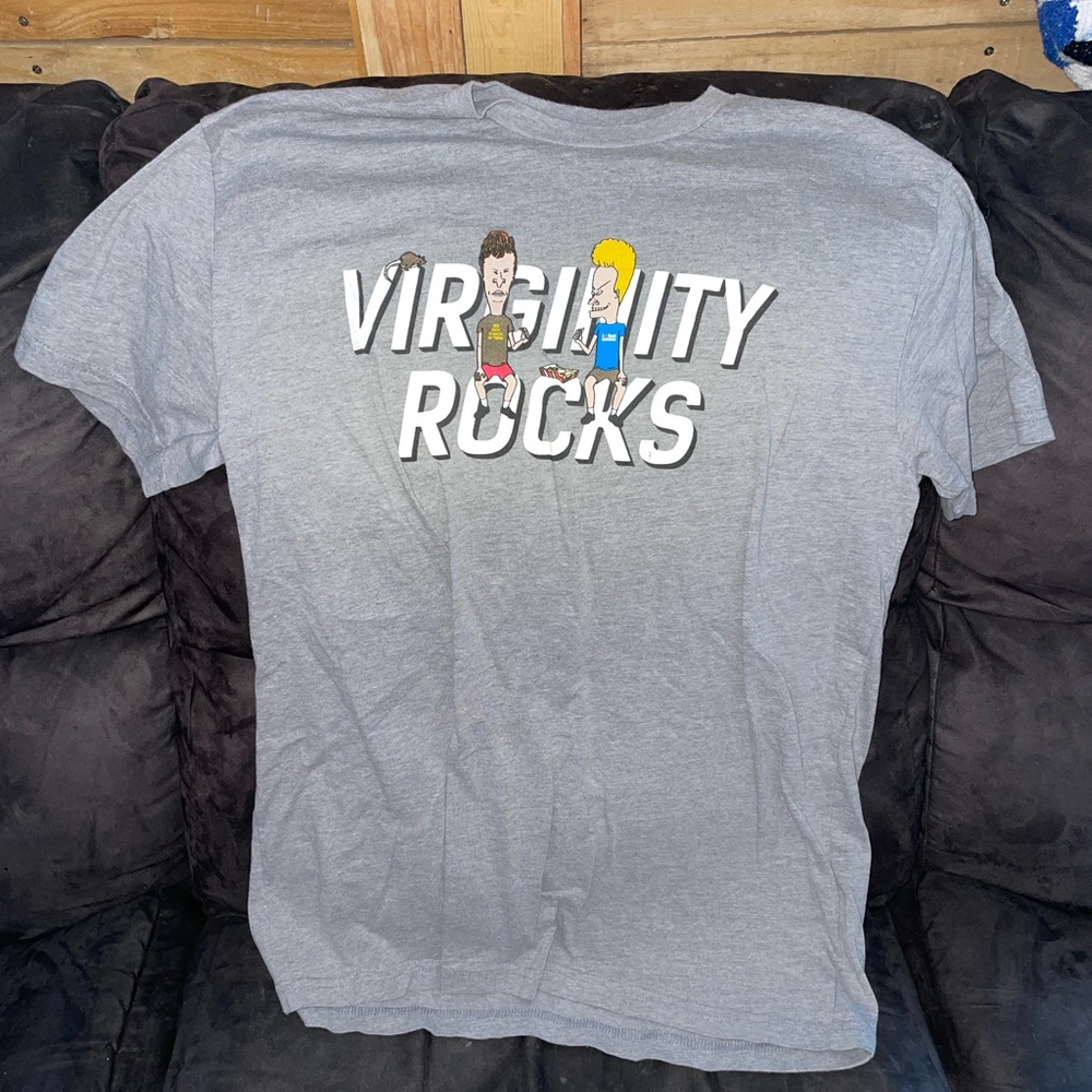 Virginity Rocks Gray Tee